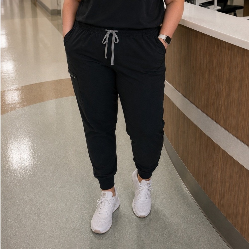 FIGS Technical Collection Zamora Jogger Scrub Pants Black XXL